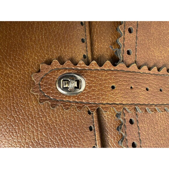 Vintage Leather crossbody Satchel Bag Boho Purse - Picture 3 of 11